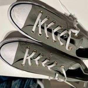 Platform Converse Low tops Light Olive Green